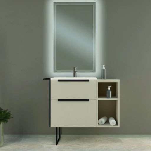 Мебель для ванной CEZARES ELEGANCE 75, Раковина из искусственного мрамора, 75х46