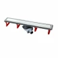 Линейный трап PESTAN Confluo Premium White Glass Line, Линейный трап 450 мм CONFLUO PREMIUM LINE WITH WHITE GLASS, двухсторонняя модель