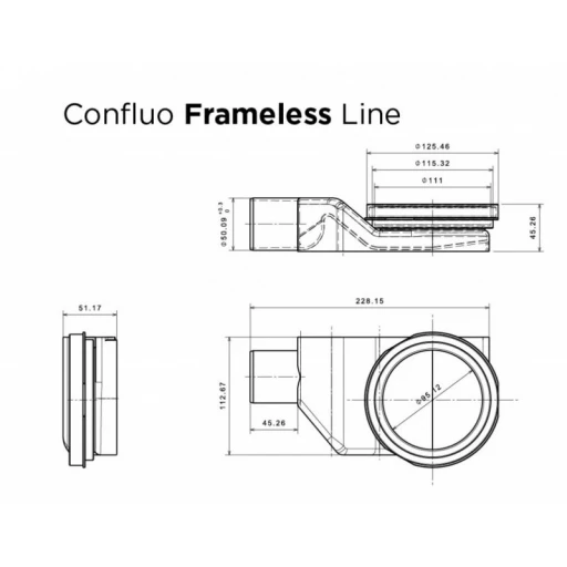 Душевой лоток Pestan Confluo Frameless Line, Душевой лоток Pestan Confluo Frameless Line 550