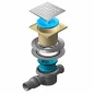 Точечный трап PESTAN Confluo Standard Drops, Точечный трап 150х150 мм Confluo Standard Drops 3,металл с перфорацией Drops (Капли), без рамки
