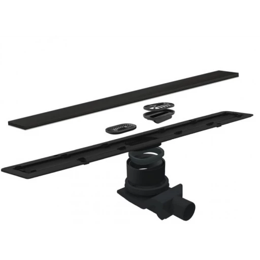 Душевой лоток Pestan Confluo Frameless Line, Душевой лоток Pestan Confluo Frameless Line  850 Black Glass