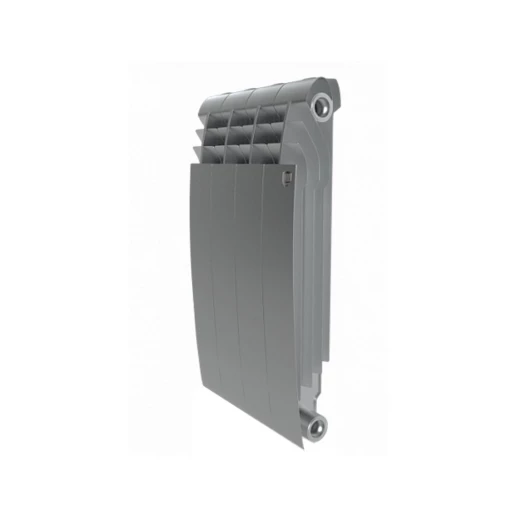 Секционный биметаллический радиатор Royal Thermo BiLiner 500 V, Silver Satin, количество секций 4