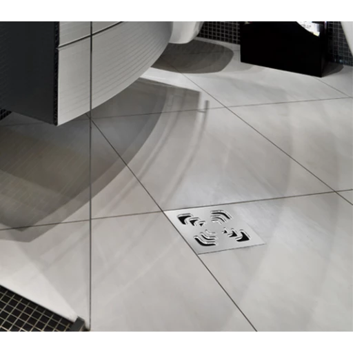 Точечный трап PESTAN Confluo Standard  Square, Точечный трап 150х150 мм Confluo Standard Square 4, металл с перфорацией Square, без рамки