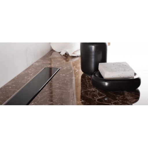 Душевой лоток Pestan Confluo Frameless Line, Душевой лоток Pestan Confluo Frameless Line  850 Black Glass