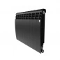 Секционный биметаллический радиатор Royal Thermo BiLiner 500 V, Noir Sable, количество секций 10