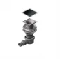 Точечный трап PESTAN Confluo Standard Black Glass, Точечный трап 150х150 мм Confluo Standard Black Glass 2, чёрное стекло, с рамкой