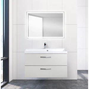 Мебель для ванной комнаты BELBAGNO AURORA-900, База под раковину подвесная с двумя выкатными ящиками