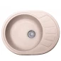 Кухонная мойка Formastone Fosto  КМ 58-45, овальная с крылом,искристый серый