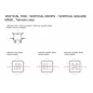 Точечный трап PESTAN Confluo Standard Square Mask, Точечный трап 150х150 мм Confluo Standard Square 3 Mask  , металл с перфорацией Square, с рамкой