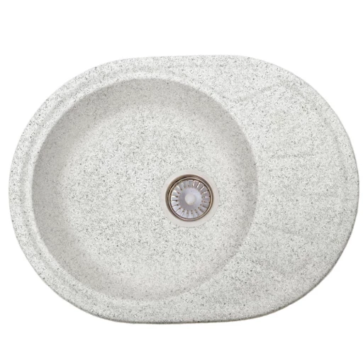 Кухонная мойка Formastone Fosto  КМ 58-45, овальная с крылом,искристый серый