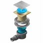 Точечный трап PESTAN Confluo Standard Tide 1, Точечный трап 150х150 мм CONFLUO STANDARD TIDE 1, металл с перфорацией Tide (Волна), без рамки