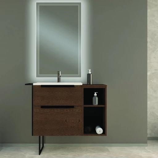 Мебель для ванной CEZARES ELEGANCE 75, Раковина из искусственного мрамора, 75х46